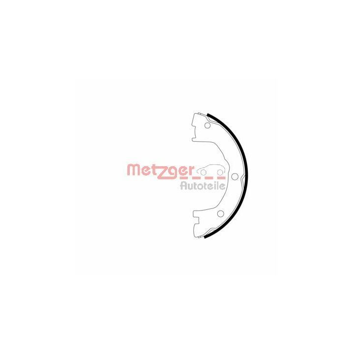 Stabdžių trinkelių komplektas, stovėjimo stabdis METZGER MG 965