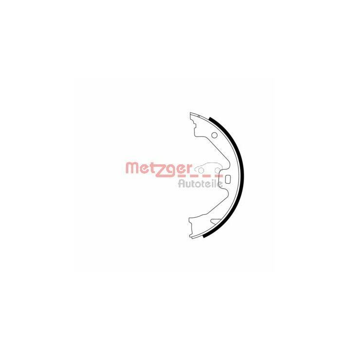 Stabdžių trinkelių komplektas, stovėjimo stabdis METZGER MG 969