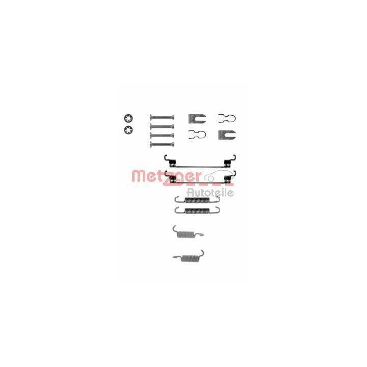 Priedų komplektas, stabdžių trinkelės METZGER 105-0783