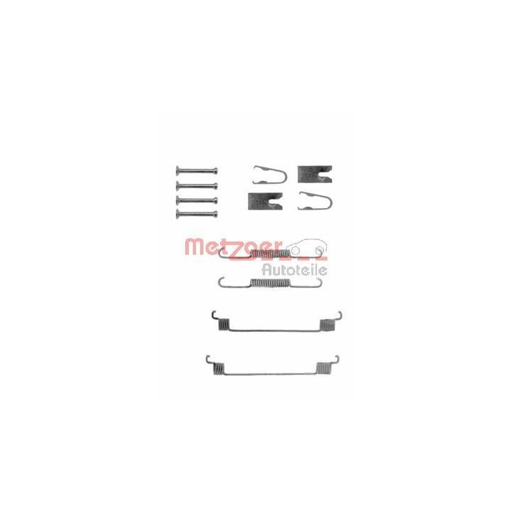 Priedų komplektas, stabdžių trinkelės METZGER 105-0789
