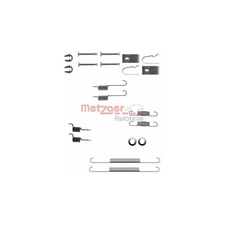 Priedų komplektas, stabdžių trinkelės METZGER 105-0847
