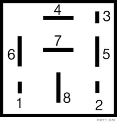 Relė, oro kondicionierius HERTH+BUSS ELPARTS 75898207
