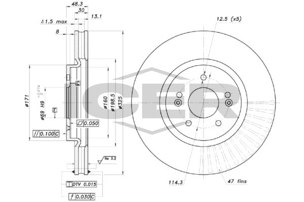 Stabdžių diskas ICER 78BD0071-1