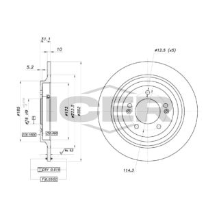 Stabdžių diskas ICER 78BD0078-2