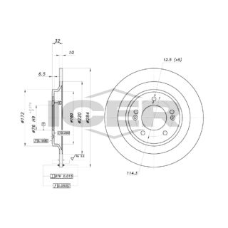 Stabdžių diskas ICER 78BD0088-2