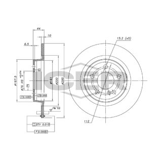 Stabdžių diskas ICER 78BD0106-2