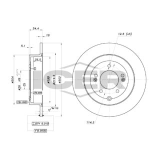 Stabdžių diskas ICER 78BD0132-2