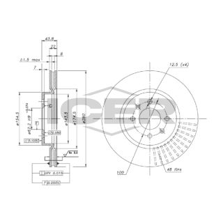 Stabdžių diskas ICER 78BD5207-2