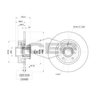 Stabdžių diskas ICER 78BD6850-1