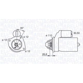 Starteris MAGNETI MARELLI 063217410010