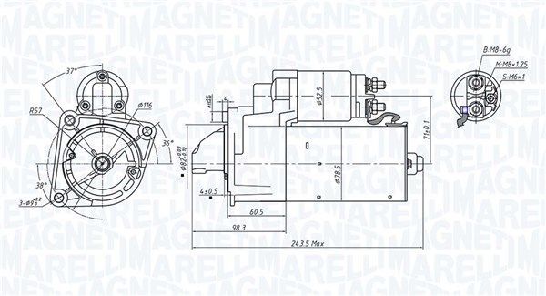 Starteris MAGNETI MARELLI 063725717010