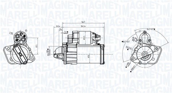 Starteris MAGNETI MARELLI 063726375010