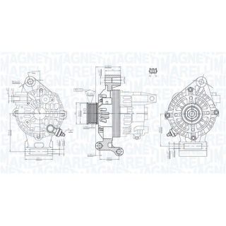 Kintamosios srovės generatorius MAGNETI MARELLI 063731474010