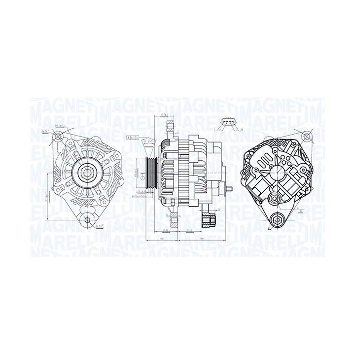 Kintamosios srovės generatorius MAGNETI MARELLI 063733526010