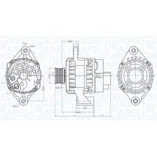 Kintamosios srovės generatorius MAGNETI MARELLI 063736094010