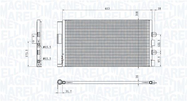 Kondensatorius, oro kondicionierius MAGNETI MARELLI 350203106300