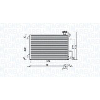 Kondensatorius, oro kondicionierius MAGNETI MARELLI 350203938000