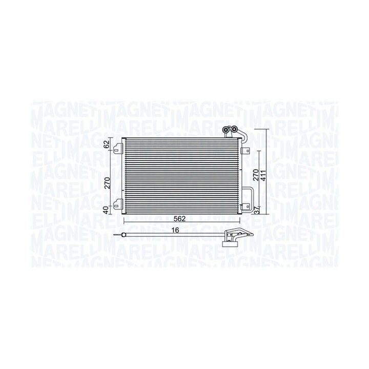 Kondensatorius, oro kondicionierius MAGNETI MARELLI 350203938000