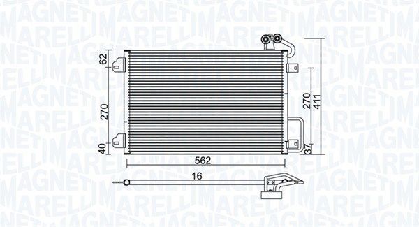 Kondensatorius, oro kondicionierius MAGNETI MARELLI 350203938000