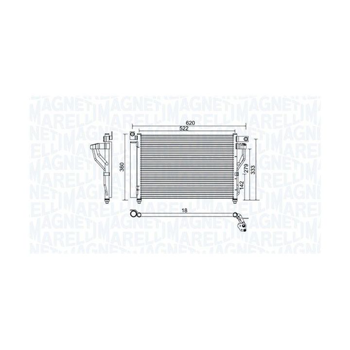 Kondensatorius, oro kondicionierius MAGNETI MARELLI 350203957000