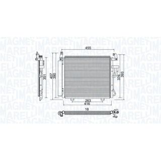 Kondensatorius, oro kondicionierius MAGNETI MARELLI 350203975000