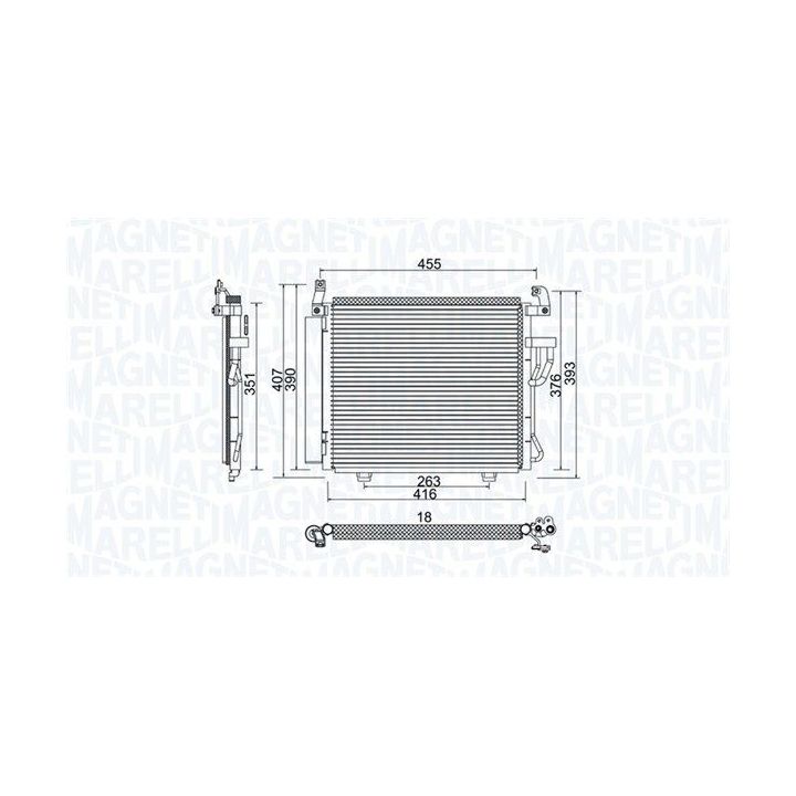 Kondensatorius, oro kondicionierius MAGNETI MARELLI 350203975000