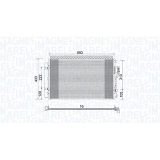 Kondensatorius, oro kondicionierius MAGNETI MARELLI 350203978000