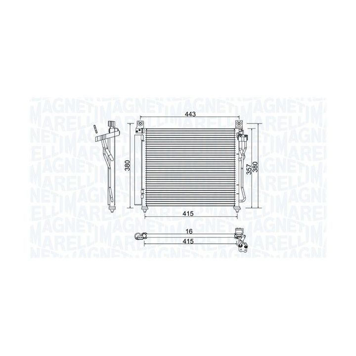 Kondensatorius, oro kondicionierius MAGNETI MARELLI 350203980000
