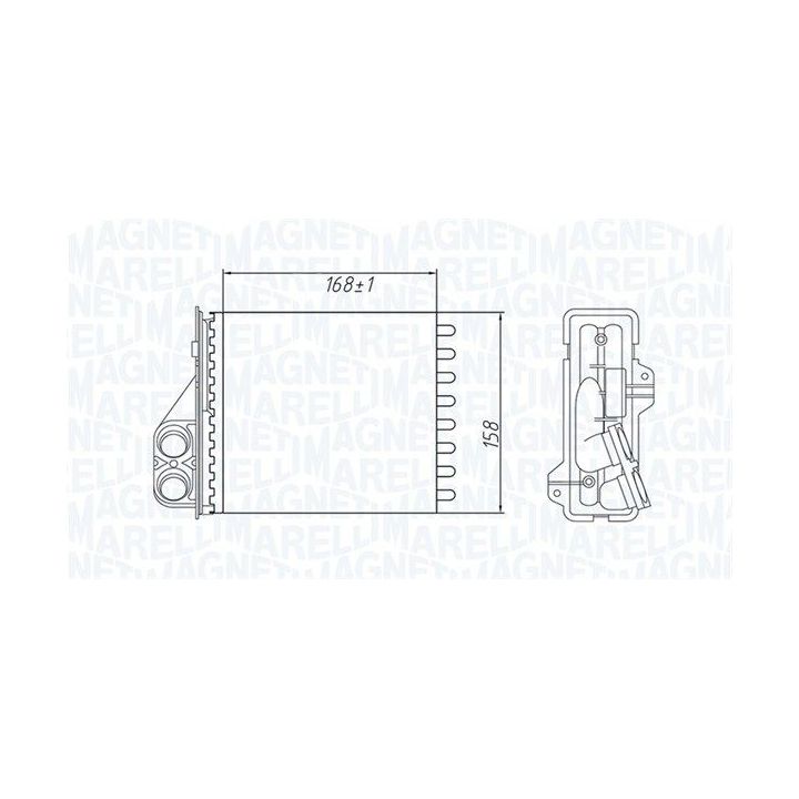 šilumokaitis, salono šildymas MAGNETI MARELLI 350218479000