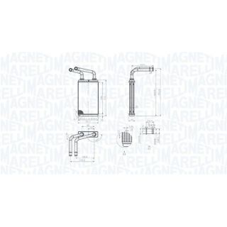 šilumokaitis, salono šildymas MAGNETI MARELLI 350218483000