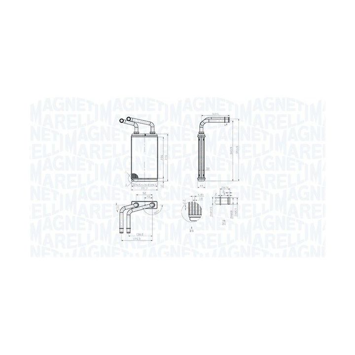 šilumokaitis, salono šildymas MAGNETI MARELLI 350218483000