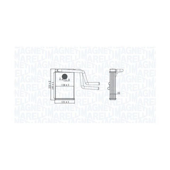 šilumokaitis, salono šildymas MAGNETI MARELLI 350218487000