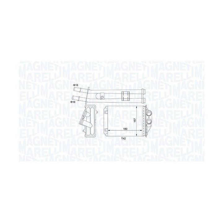 šilumokaitis, salono šildymas MAGNETI MARELLI 350218491000