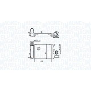 Tarpinis suslėgto oro aušintuvas, kompresorius MAGNETI MARELLI 351319205390