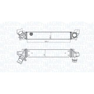 Tarpinis suslėgto oro aušintuvas, kompresorius MAGNETI MARELLI 351319205450