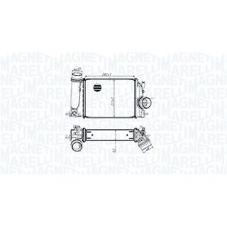 Tarpinis suslėgto oro aušintuvas, kompresorius MAGNETI MARELLI 351319205480
