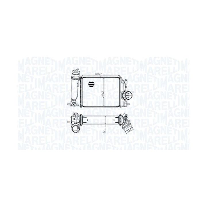 Tarpinis suslėgto oro aušintuvas, kompresorius MAGNETI MARELLI 351319205480