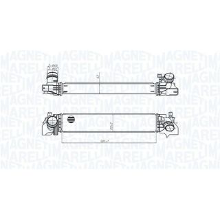 Tarpinis suslėgto oro aušintuvas, kompresorius MAGNETI MARELLI 351319205540