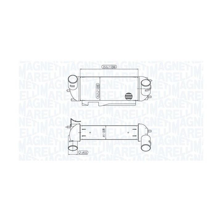 Tarpinis suslėgto oro aušintuvas, kompresorius MAGNETI MARELLI 351319205710