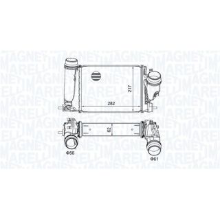 Tarpinis suslėgto oro aušintuvas, kompresorius MAGNETI MARELLI 351319205830