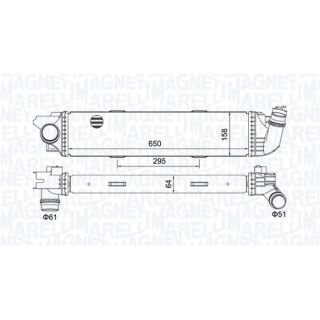 Tarpinis suslėgto oro aušintuvas, kompresorius MAGNETI MARELLI 351319205920