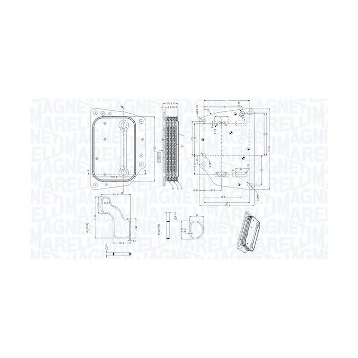 Alyvos aušintuvas, variklio alyva MAGNETI MARELLI 350300005400