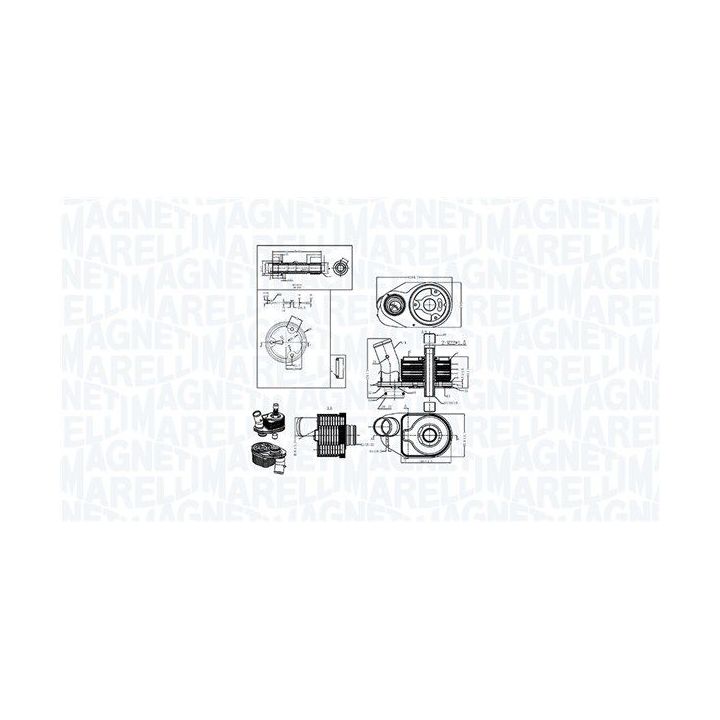 Alyvos aušintuvas, variklio alyva MAGNETI MARELLI 350300006600