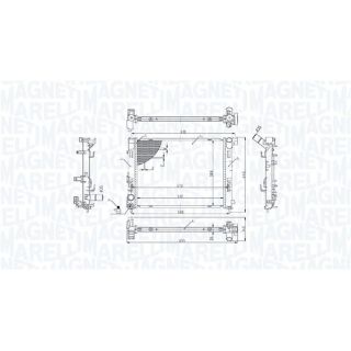 Radiatorius, variklio aušinimas MAGNETI MARELLI 350213022100