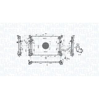Radiatorius, variklio aušinimas MAGNETI MARELLI 350213220500