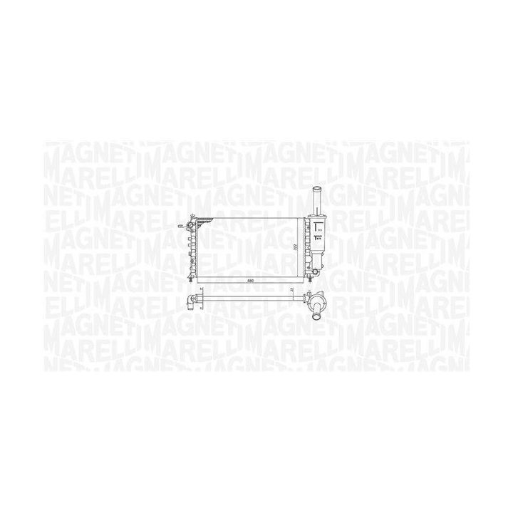Radiatorius, variklio aušinimas MAGNETI MARELLI 350213902000