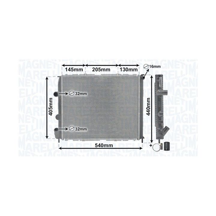 Radiatorius, variklio aušinimas MAGNETI MARELLI 350213989000