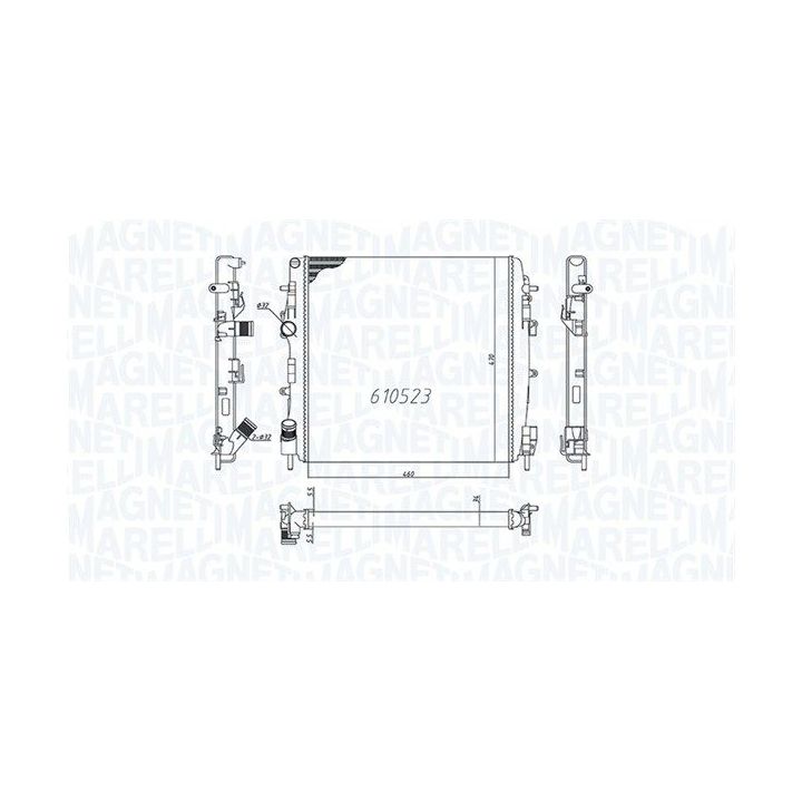 Radiatorius, variklio aušinimas MAGNETI MARELLI 350213995000