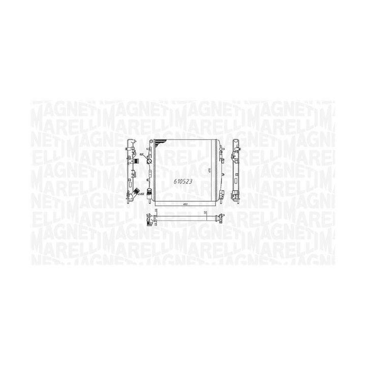 Radiatorius, variklio aušinimas MAGNETI MARELLI 350213995000
