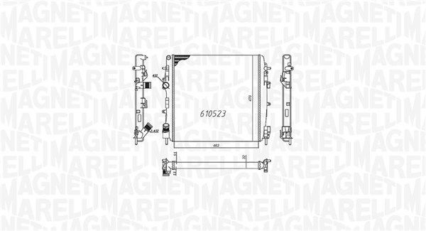 Radiatorius, variklio aušinimas MAGNETI MARELLI 350213995000